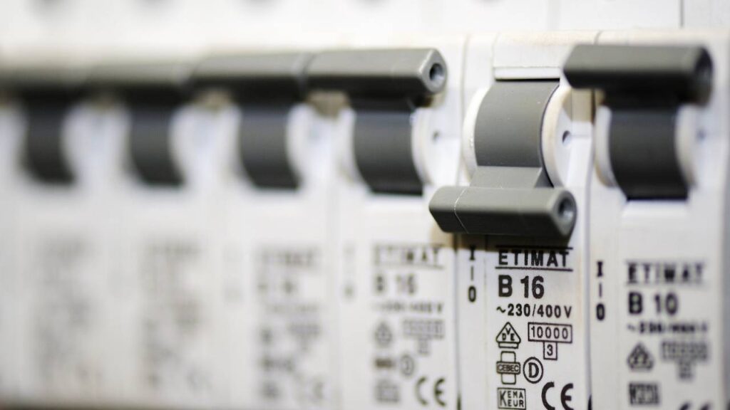 Switches on a fuse box